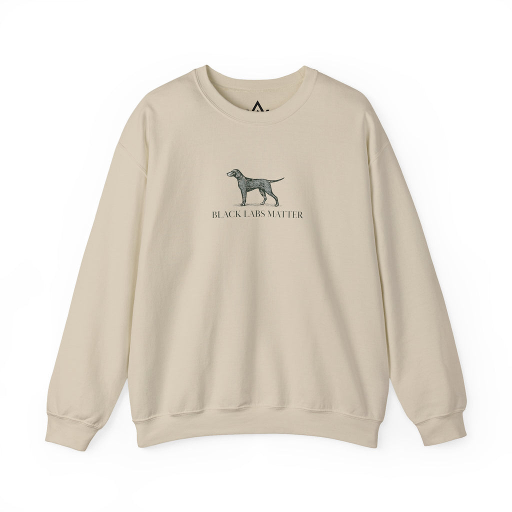 Black Labs Matter Crewneck Sweater